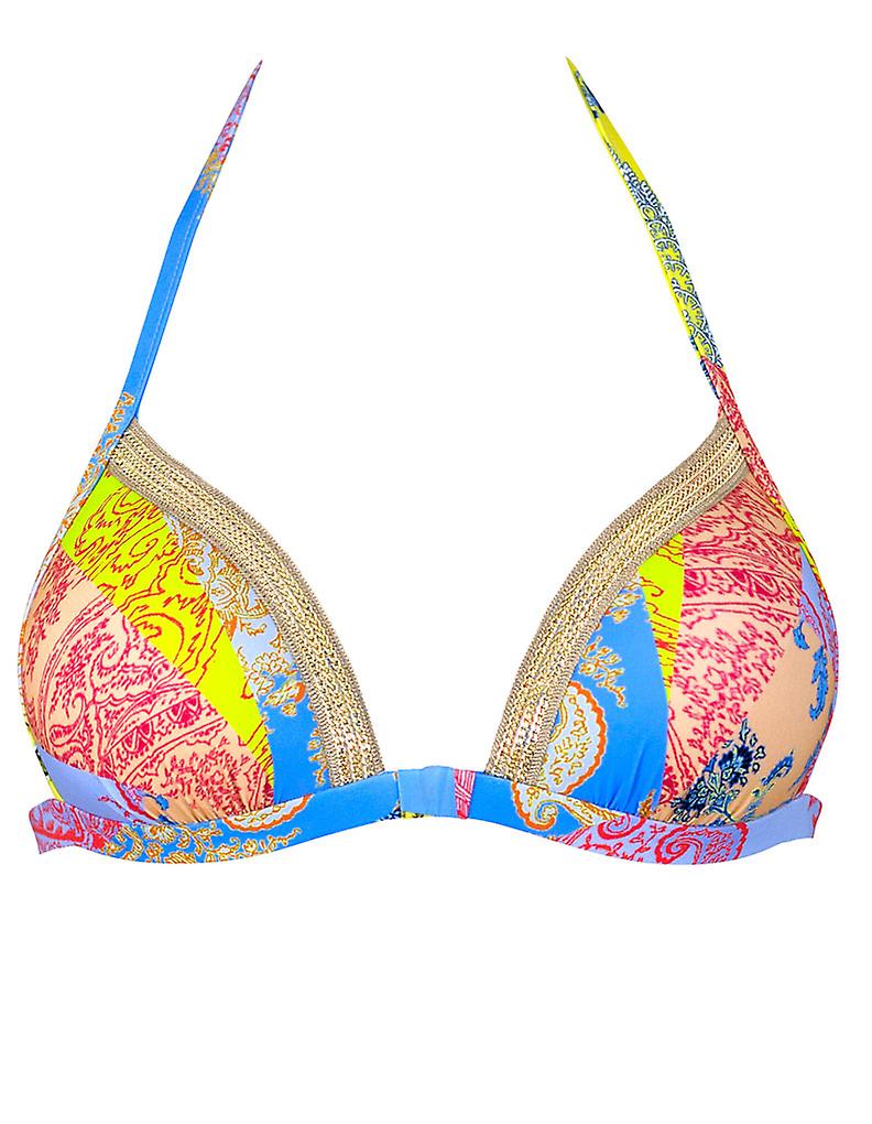 Featured image for “Bikini arte porcellana multicolore  donna Set con catena d'oro collo Maryan Mehlhorn”