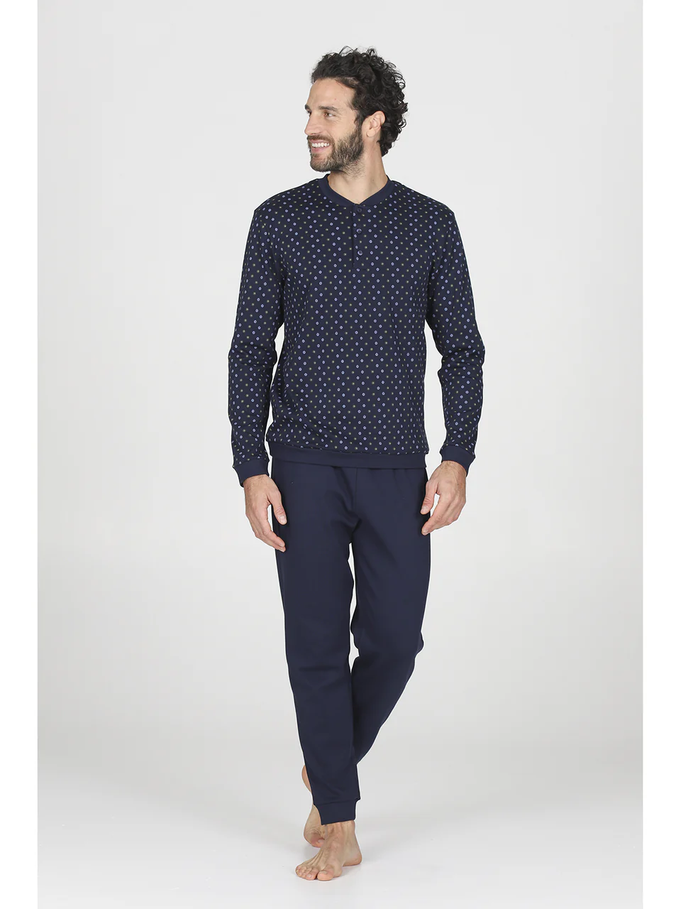 Featured image for “Pigiama Serafino Stampa Cravatta Julipet”