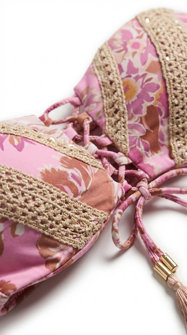 Bikini A Fascia Con Ricami Miss Bikini - immagine 3